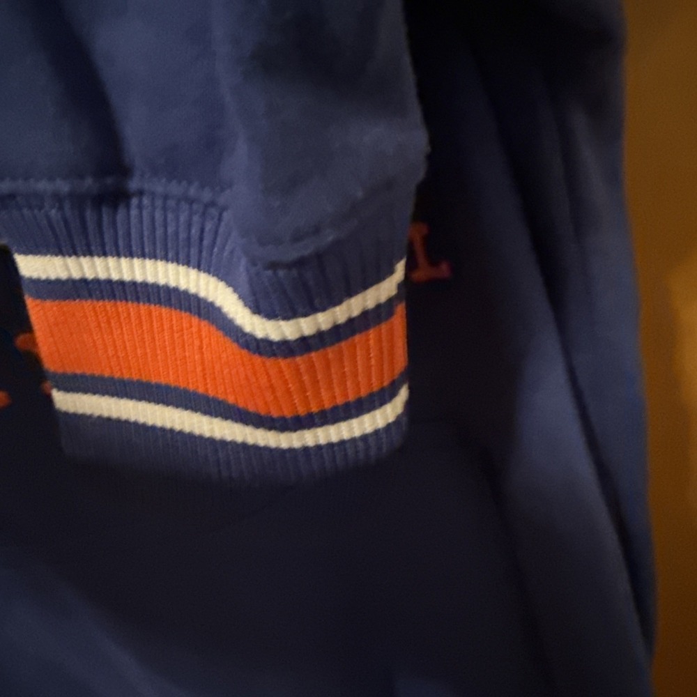 NBA UNK New York Knicks Hoodie Blue Embroidered Basketball Sweatshirt size Large - Picture 10 of 16